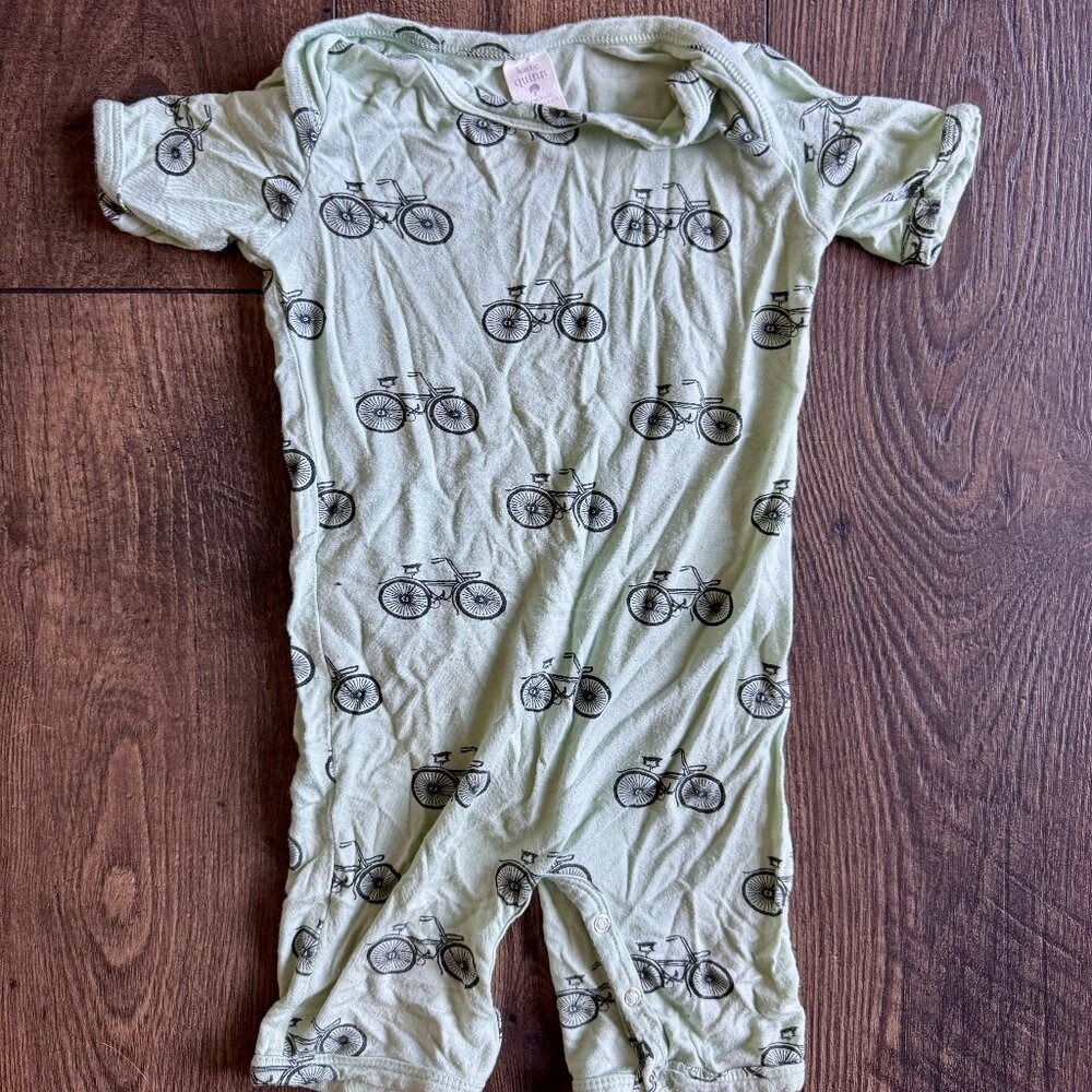 Kate Quinn green bicycle romper